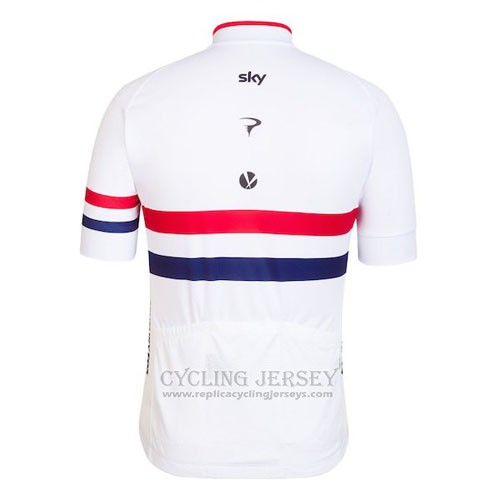 2016 Cycling Jersey France Red and White Short Sleeve and Bib Short